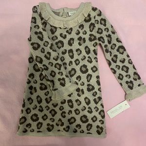 Tan Leopard Dress with Hat